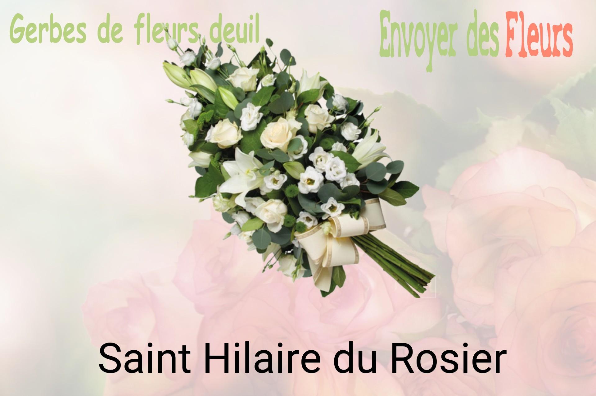 Gerbe de fleurs de deuil livrée à Saint-Hilaire-du-Rosier